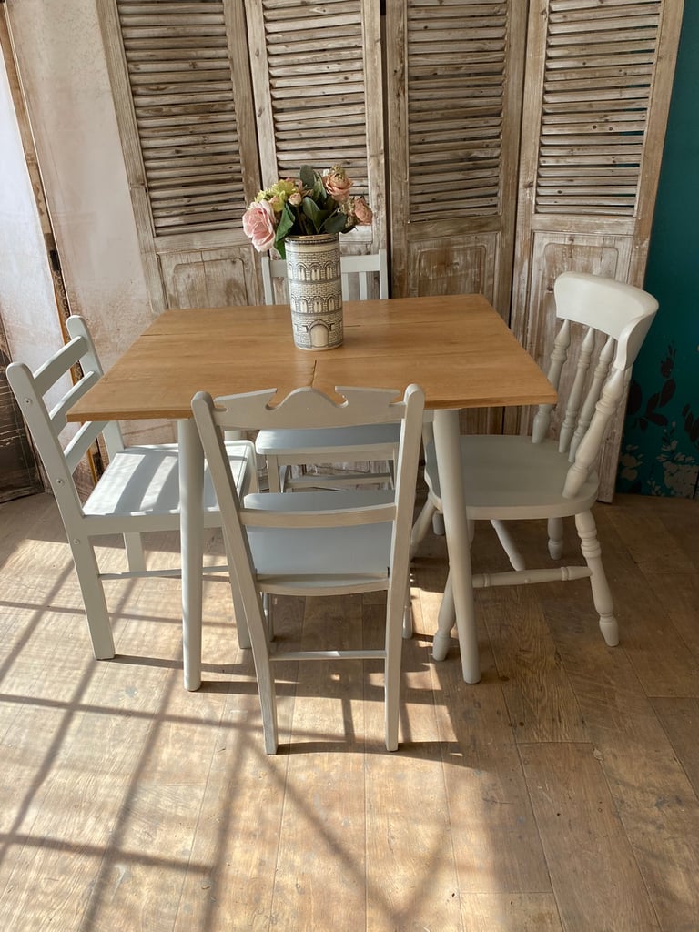 Lovely rectangular dining table with 4 chairs –local delivery