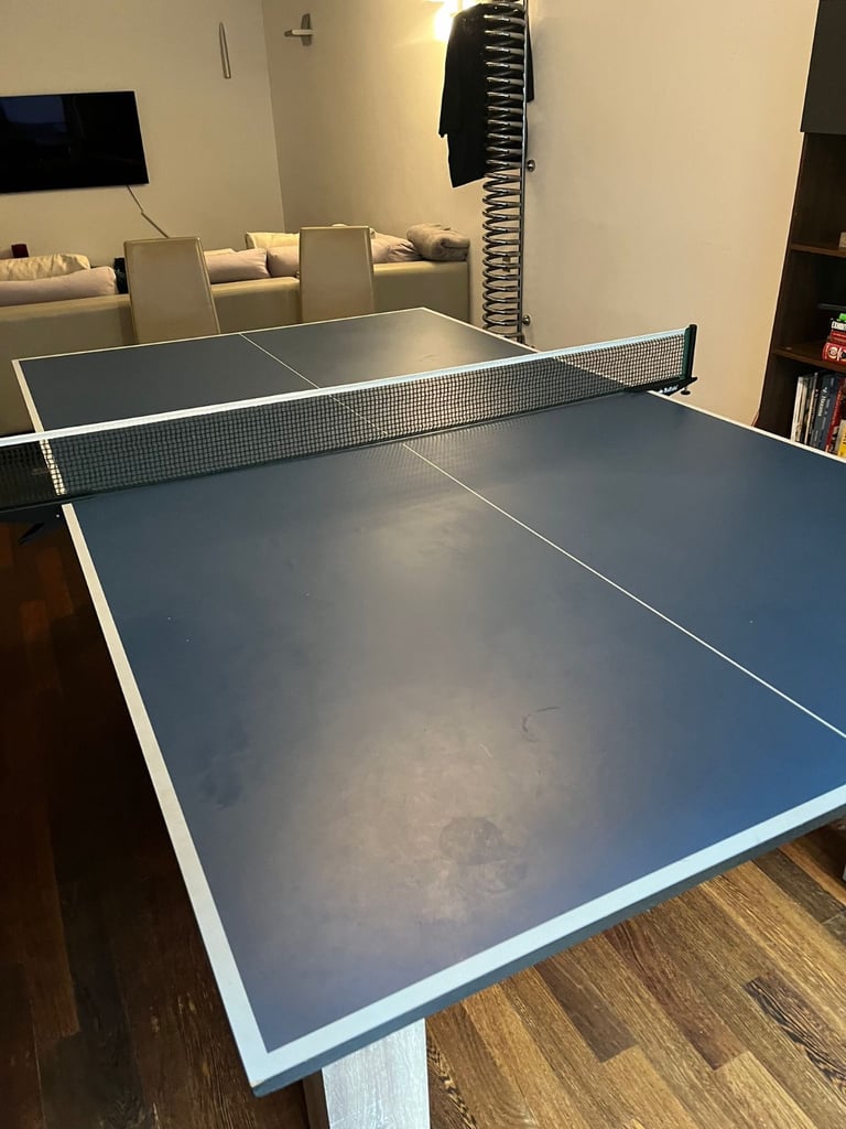 Pool table with table tennis top