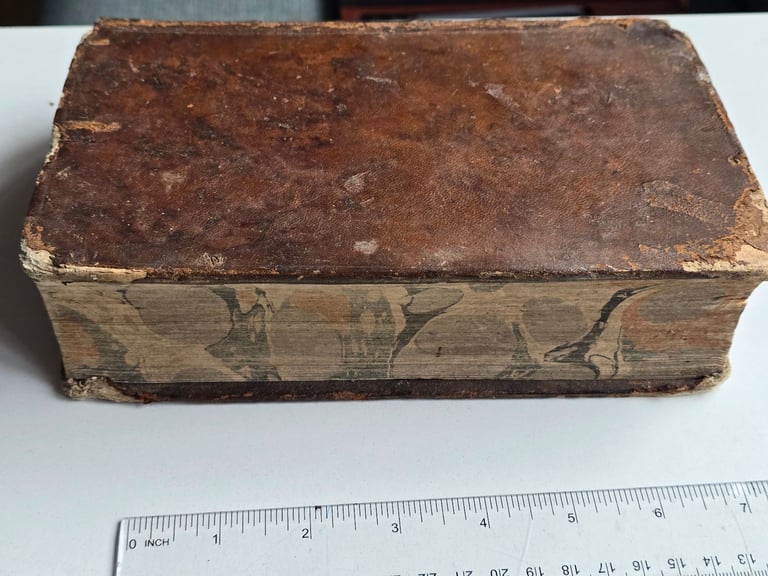1600s Antiquarian Biblia Sacra (Holy Bible) Latin Vulgate Catholic Leatherbound Printed in Cologne