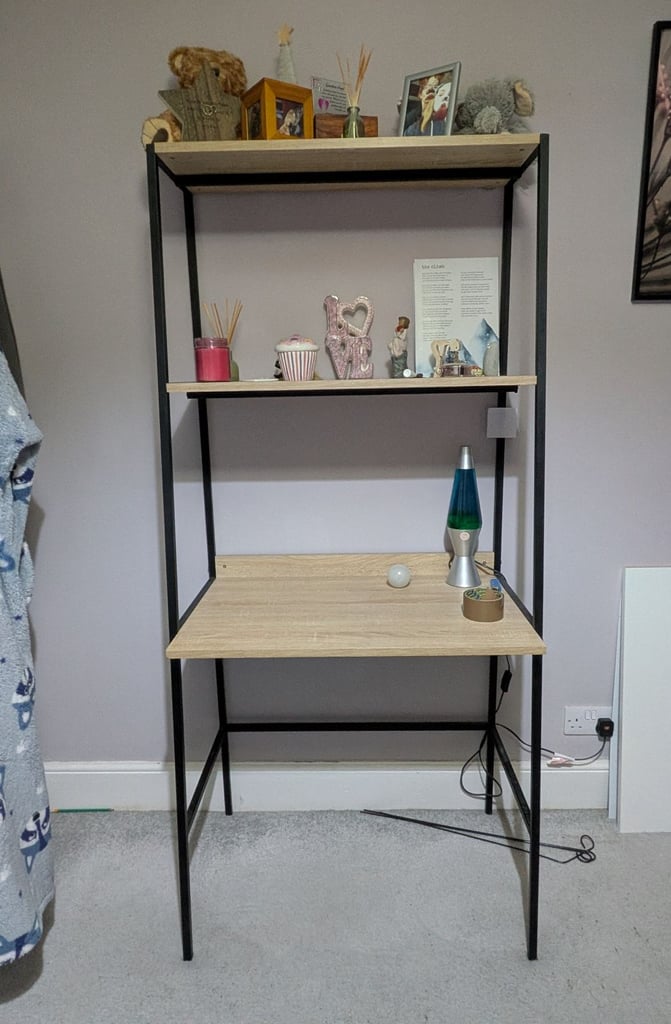 image for Desk with shelves
