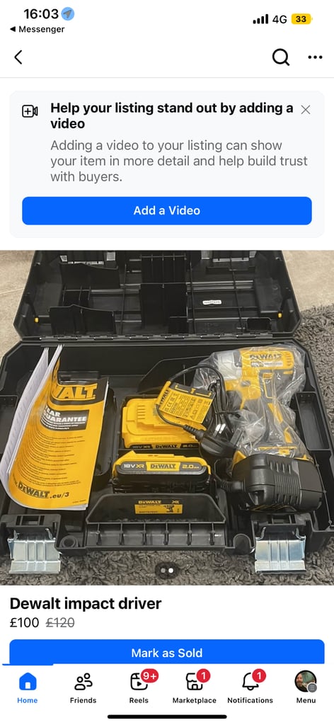 image for Dewalt impact