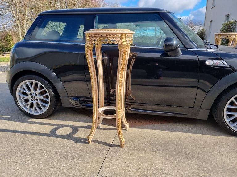 2  Large Ornate Egyptian Stands (Granite Top)
