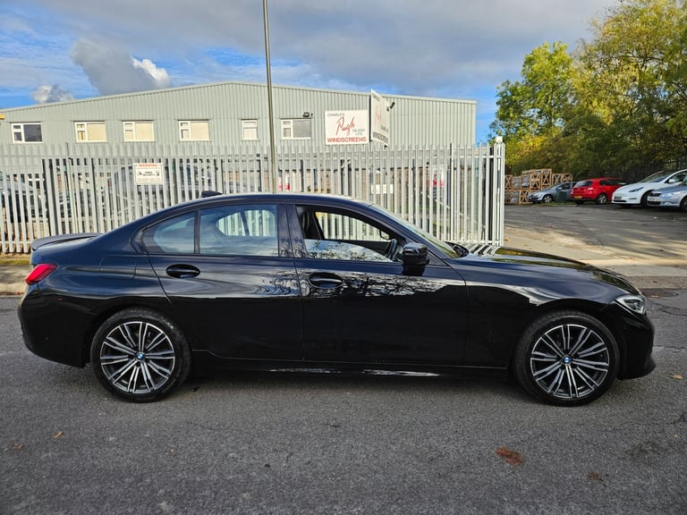 2021 21 BMW 3 SERIES 318D DIESEL Sport Black Damaged Repaired CAT N