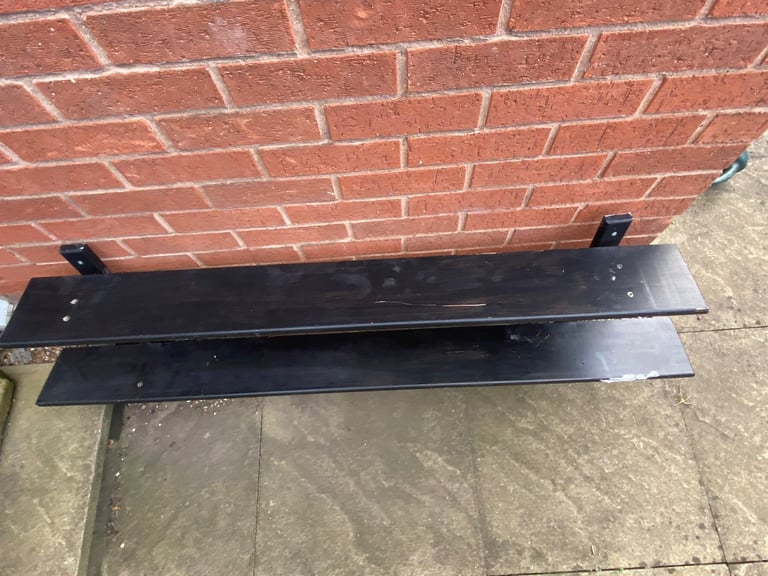 Black Double Shelf – Sturdy & Functional – Bargain Price