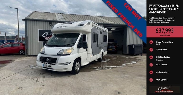image for 2011 SWIFT Voyager 685 FB 4 Berth 4 Belt Family Motorhome Automatic MOTORHOME Diesel Automatic