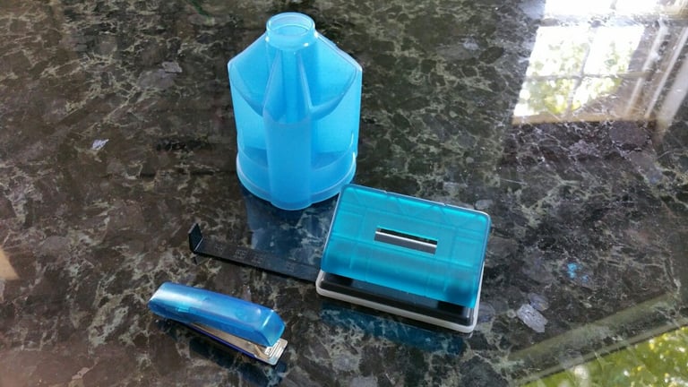 Stationery Sets: Punch, Stapler, Desk Tidy, Lamp