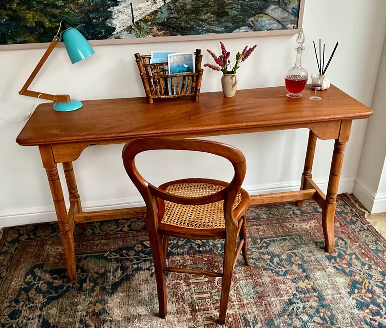 image for Antique Console Table Slim Desk
