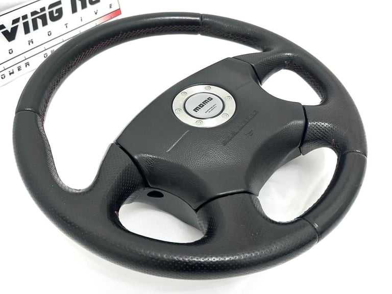 Subaru Impreza WRX STI Newage Momo Red Stitch Steering Wheel Airbag OEM RNA1250