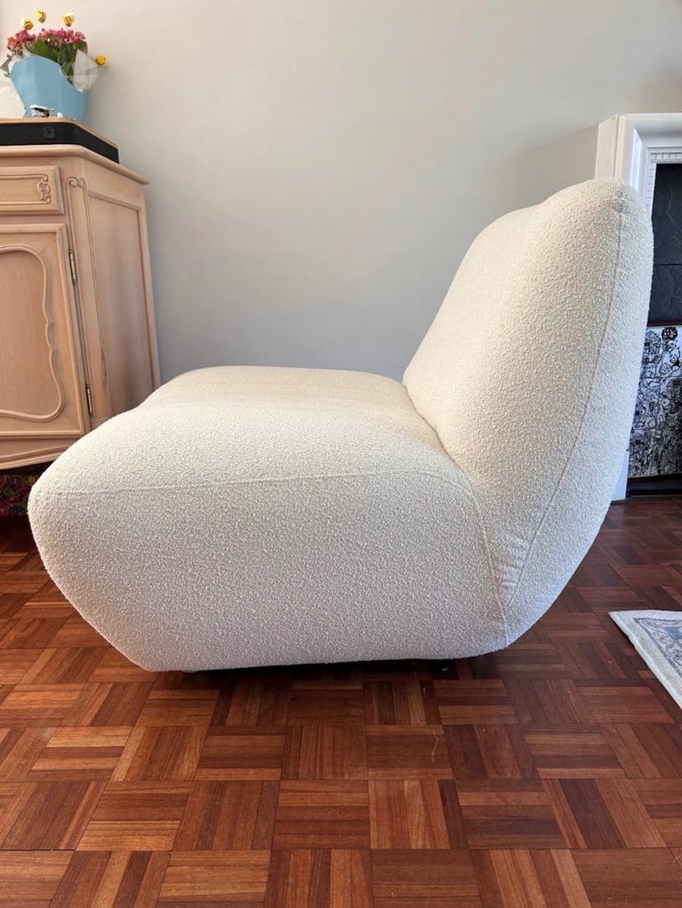 image for DFS Calix Boucle Accent Chair/sofa– *Perfect Condition*
