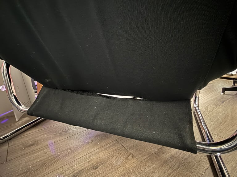 Extremely Rare Bauhaus black leather lounge chair by Johan Bertil Häggström
