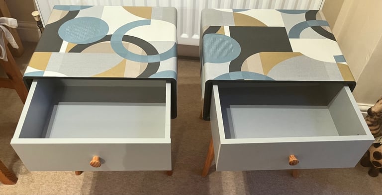 Retro Upcycled “ La Redoute Jimi ” bedside tables