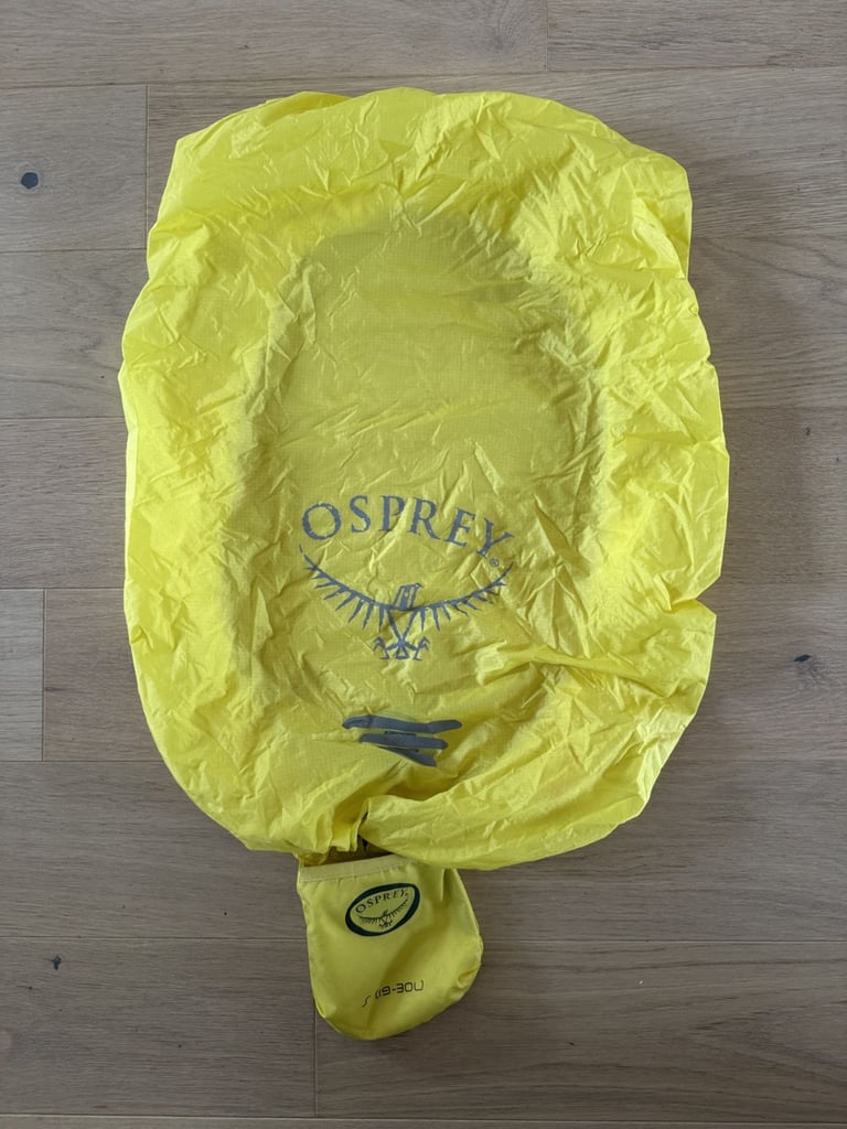 Osprey rucksack rain cover.