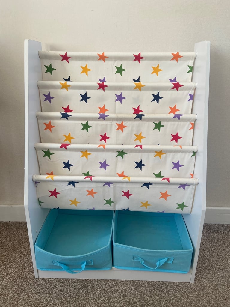 image for Kids bookshelf with toy drawers