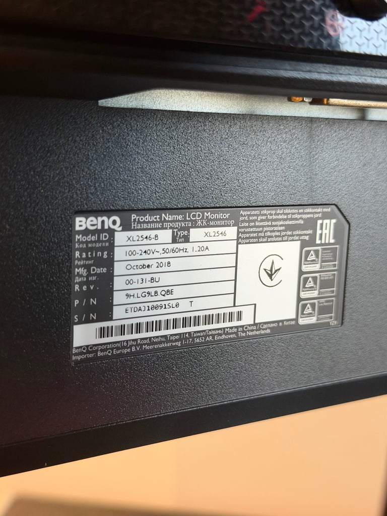 BenQ Zowie XL2546 240Hz Gaming Monitor