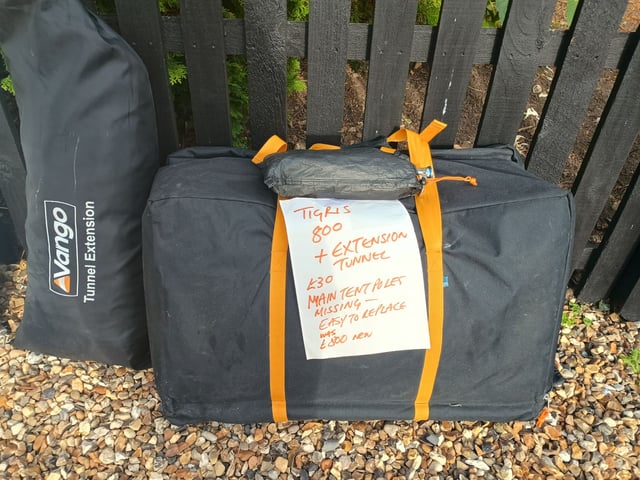 Vango Tigres 800 and tunnel extension in Diss, Norfolk Gumtree