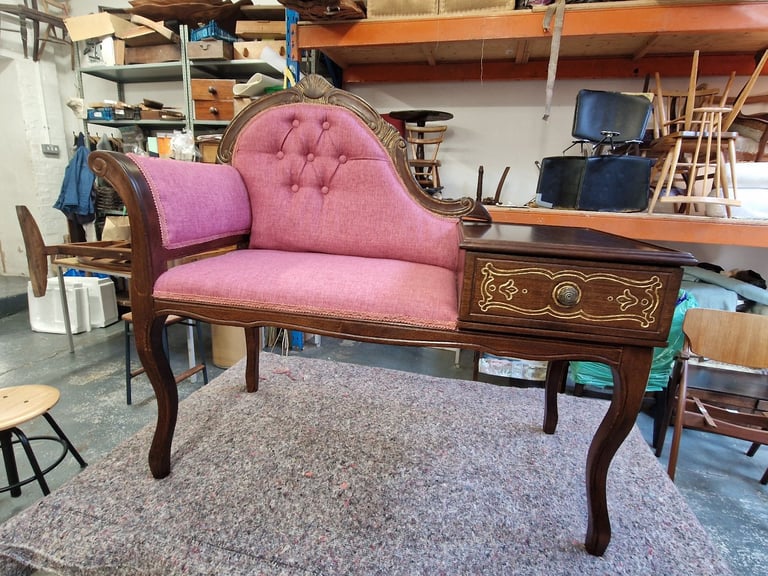 image for Phone Table – Fully Restored & Upholstered