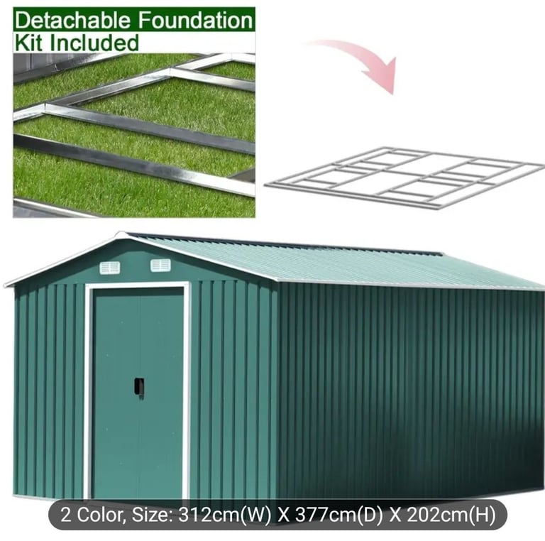 image for 12xft10 metal shed
