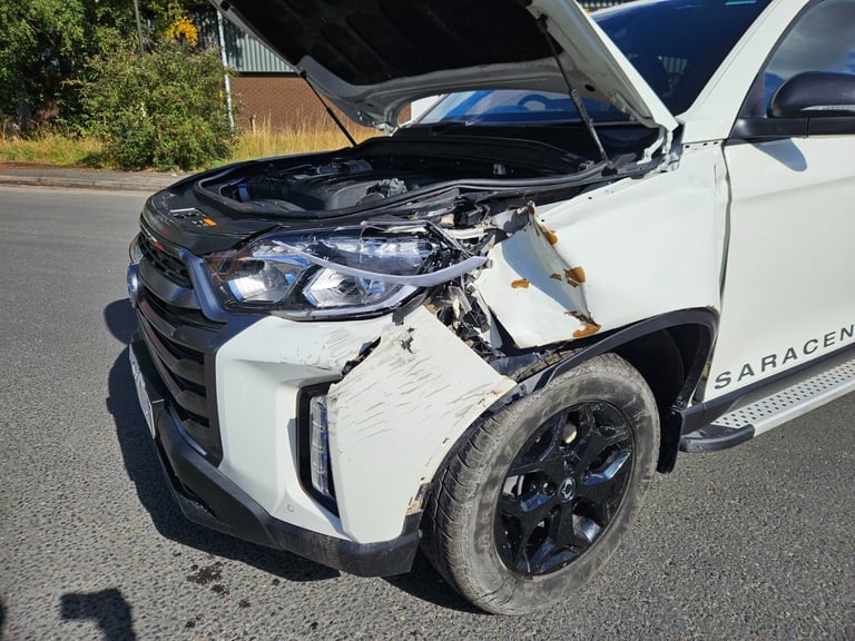 2024 24 KGM MUSSO 2.2 Double Cab Pick Up LWB Saracen Plus Auto Damaged Salvage