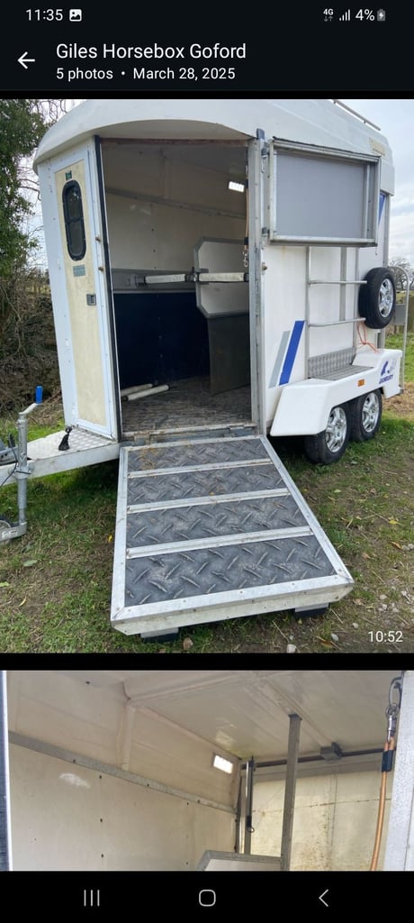 Horse trailer ramps and particians