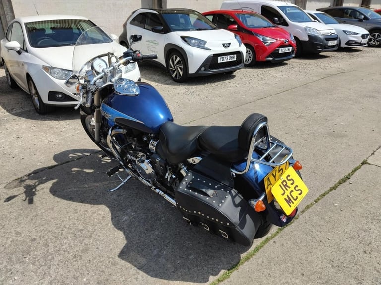 2007 57 TRIUMPH BONNEVILLE AMERICA 865 BLUE CLASSIC CUSTOM CRUISER PANNIERS