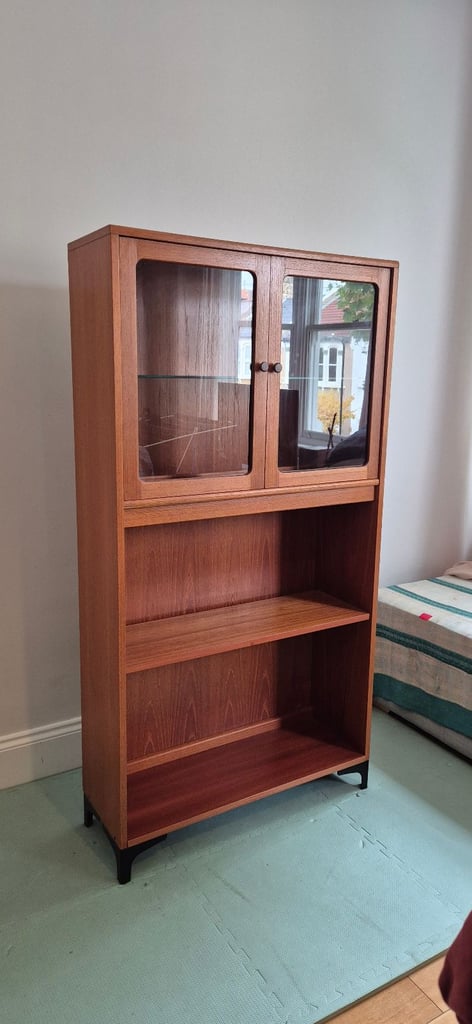 Mid-Century Style Teak Cabinet / Bookcase