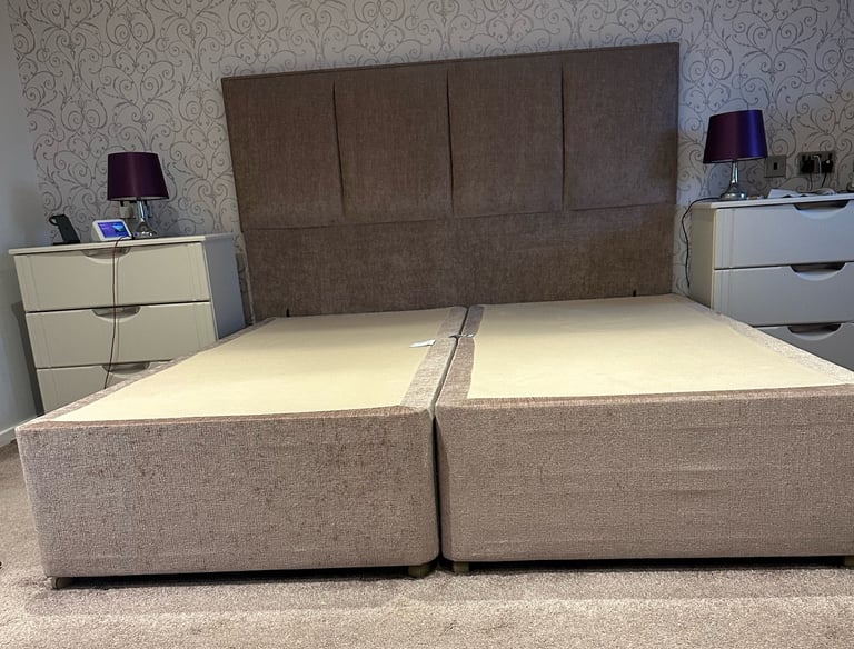 image for Super Kingsize Bed with Matching headboard 