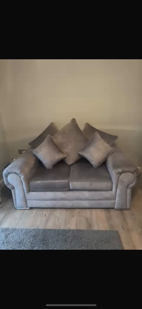 3 and 2 seater sofas on grey stunning