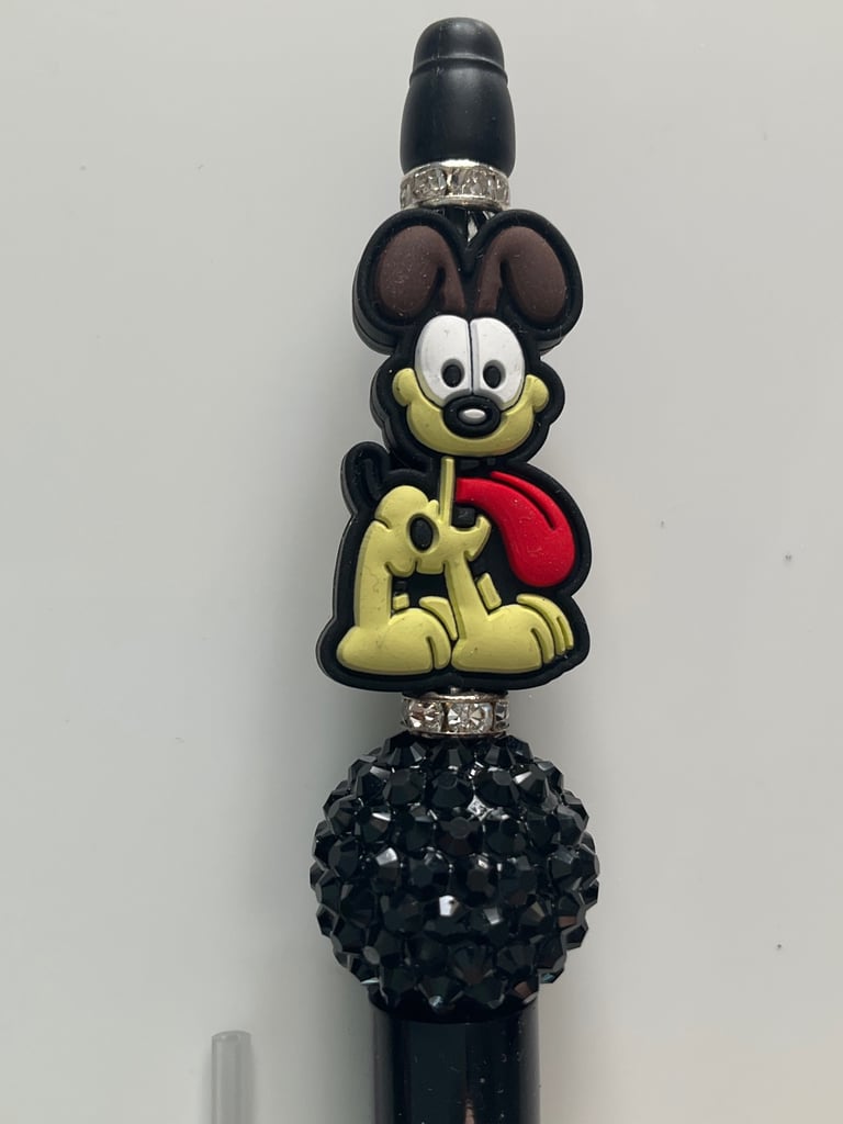 image for Retro quirky Garfield and friends odie the dog black ink pen gift new 