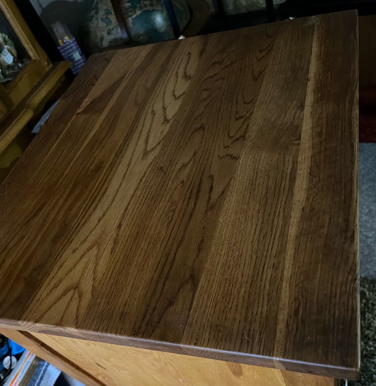 Solid oak tallboy