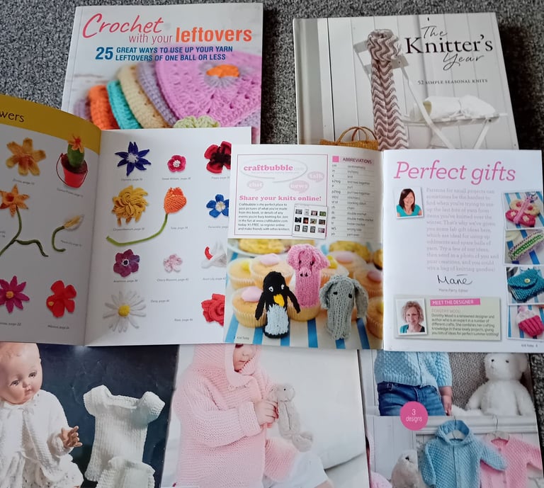 KNITTING/CROCHET BOOKS