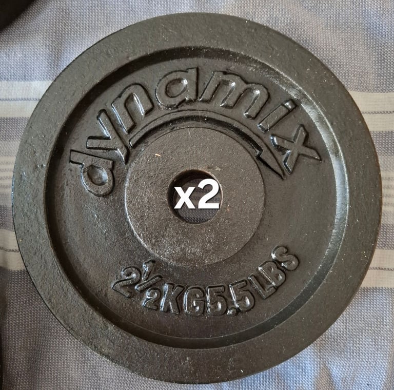 Weights, dumbells and an EZ bar 
