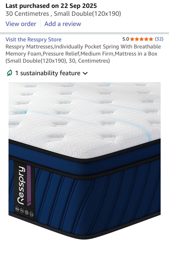 image for NEW 4ft Small double  Resspry Mattresses