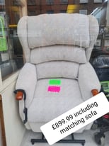Riser Recliner Chair includes matching sofa