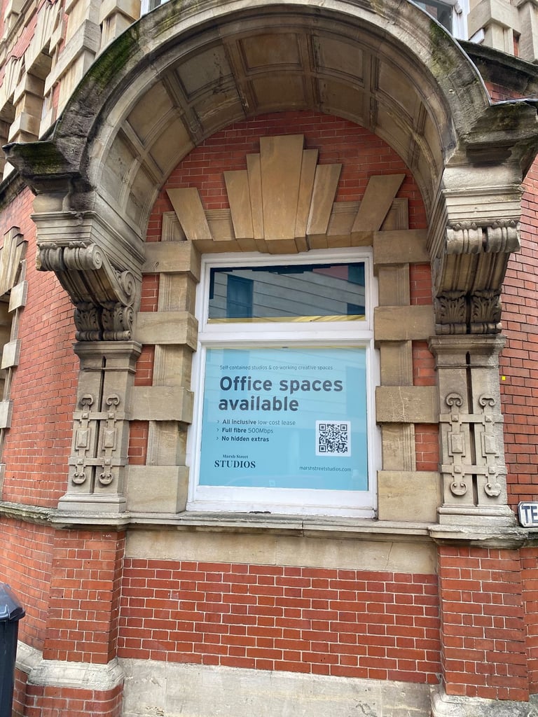 Rent s/c creative office studio BS1 City Centre Marsh Street on easy lease terms