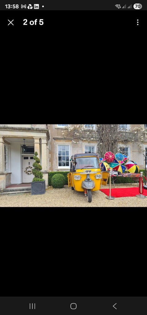 image for Tuktuk Photobooth Business for Sale includes everything required to start up