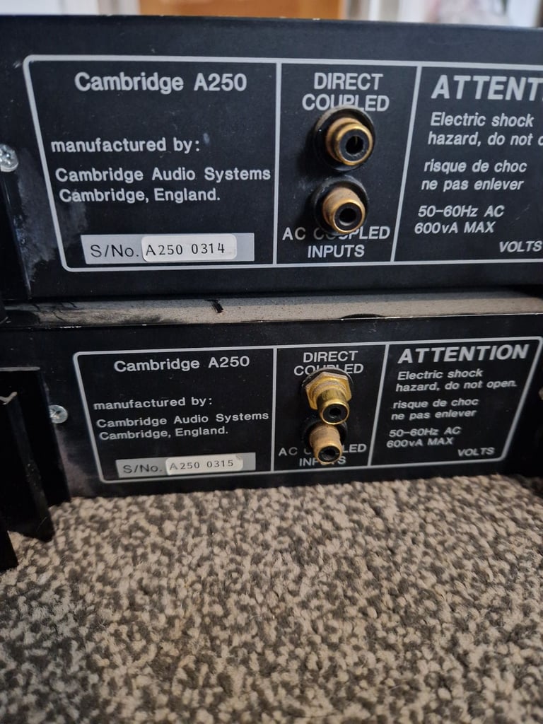  Cambridge a250 monoblock amps
