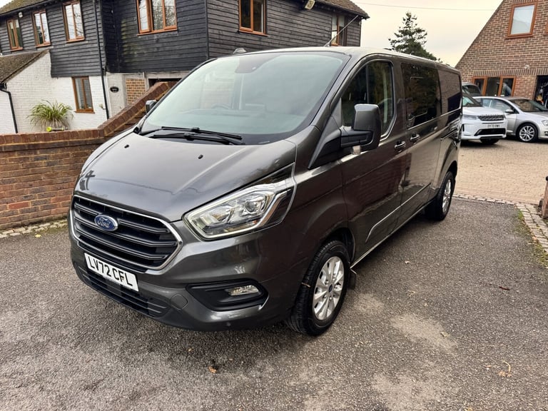 2022 FORD TRANSIT CUSTOM 320 CREW CAB 5 SEATS LIMITED + GREY + TAILGATE