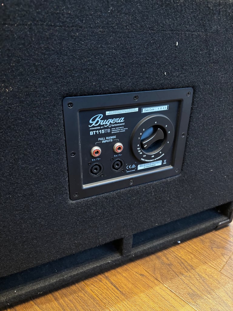 Bugera bass guitar cab 1x15 model BT115TS