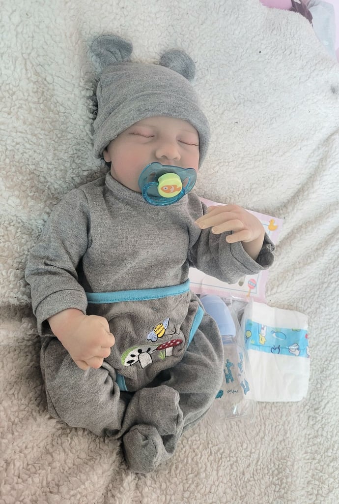 Premature preemie boy lifelike toy full body vinyl doll realistic newborn baby boy male doll