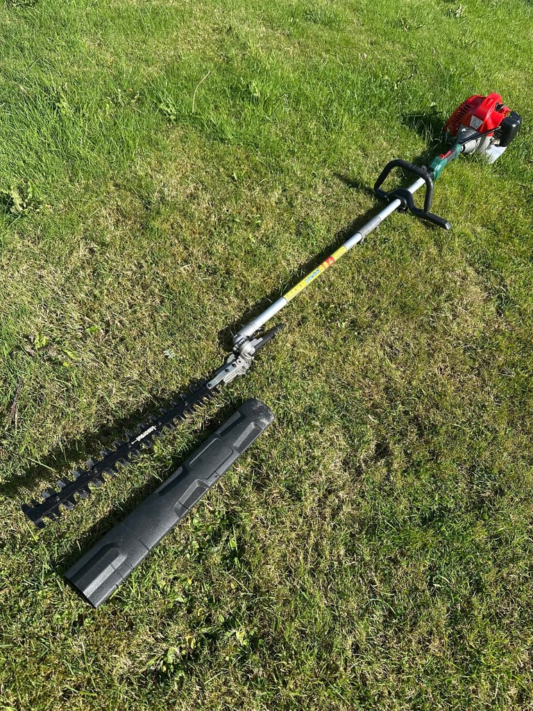 Long reach petrol hedge cutter vgc easy start clippers lawnmower mower trimmer