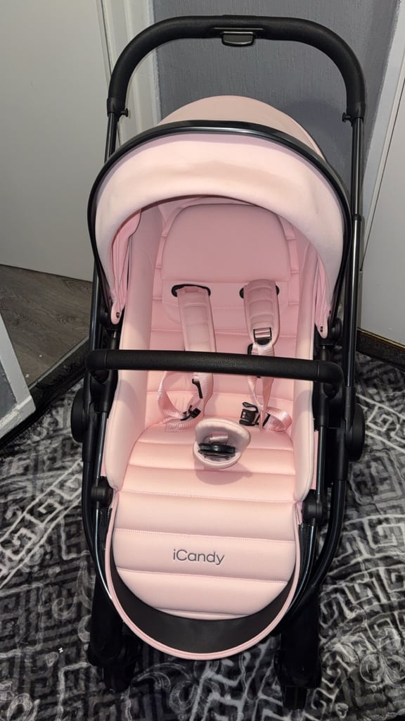 Icandy pink pram