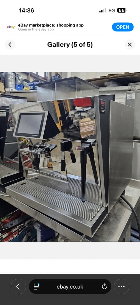 image for Thermoplan Commercial Coffee Machine Black and White, 3 Bean to Cup