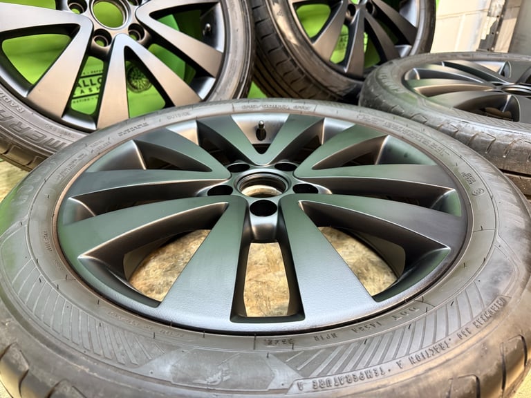 GENUINE VW GOLF GTD 17” 5x112 ALLOY WHEELS + GOOD TYRES CADDY SEAT SKODA