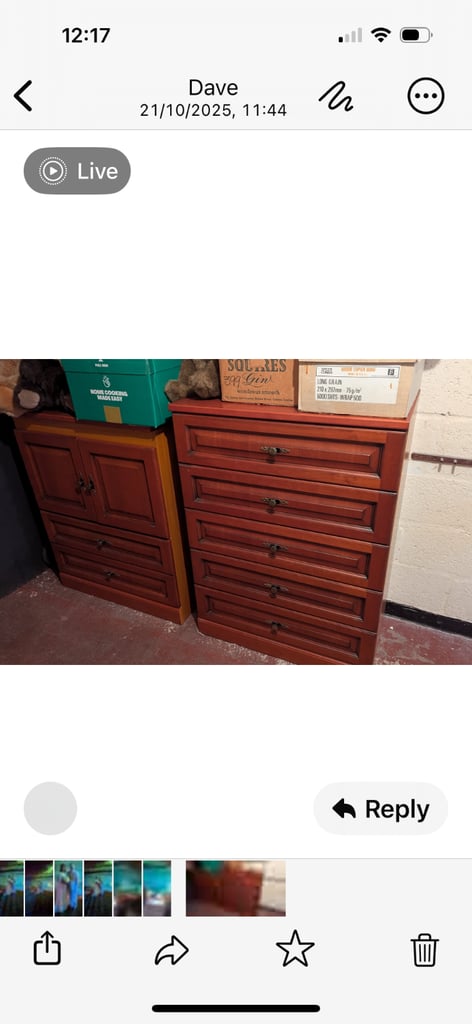 image for Bedroom set of draws