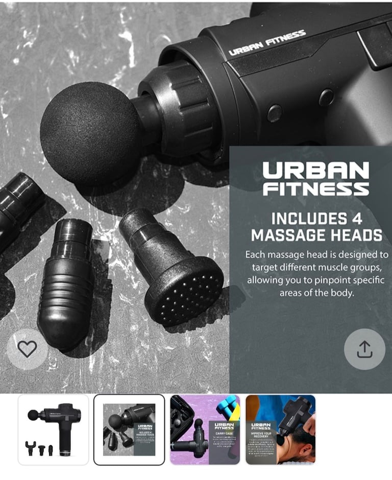 New urban fitness massage gun massager in sealed box 
