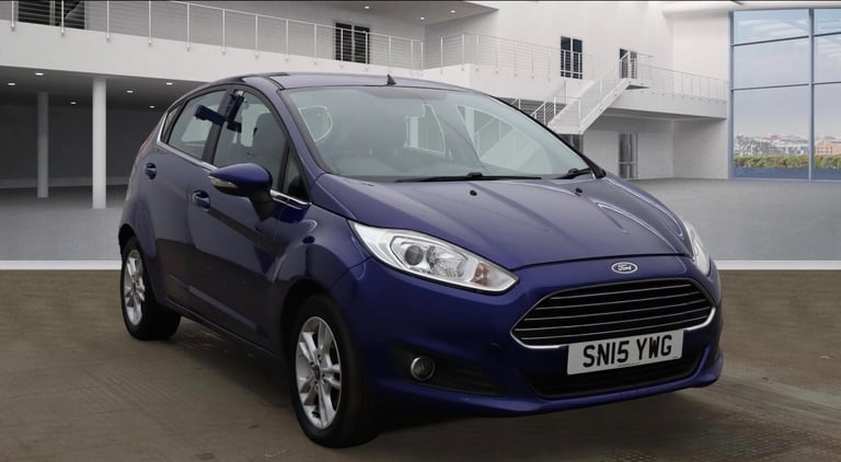 2015 FORD FIESTA 1.0 ECOBOOST ZETEC 5 DOOR BLUE HPI CLEAR NATIONWIDE DELIVERY