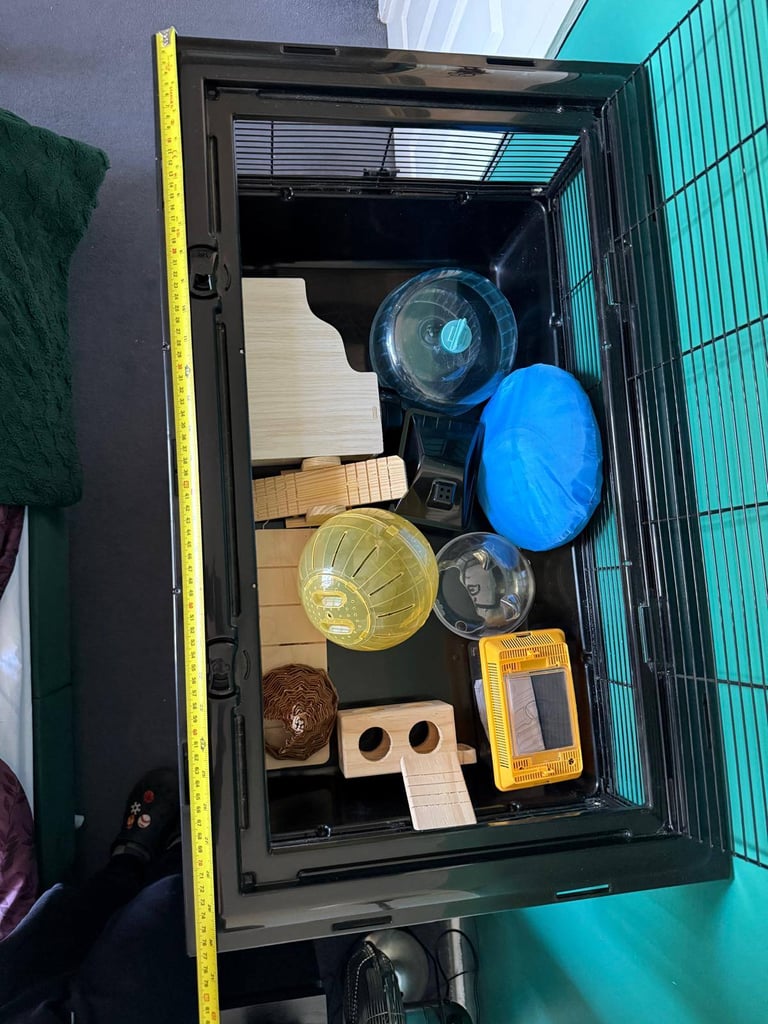 Large and Small Hamster Cage - Set of 2