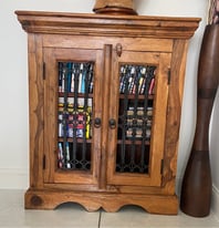 Wood cabinet with steel/metal detail