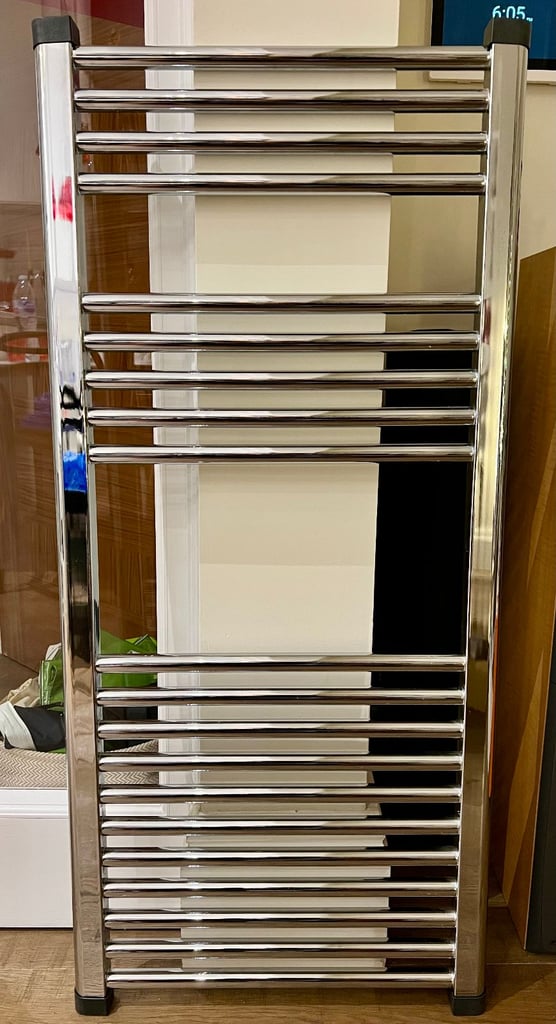 image for Chrome electric towel rail, radiator