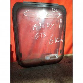 Abbey caravan window